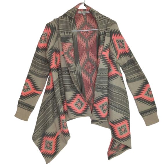 Dreamers Southwest Aztec Cardigan Sweater Size Small Medium Western Country - Picture 1 of 5